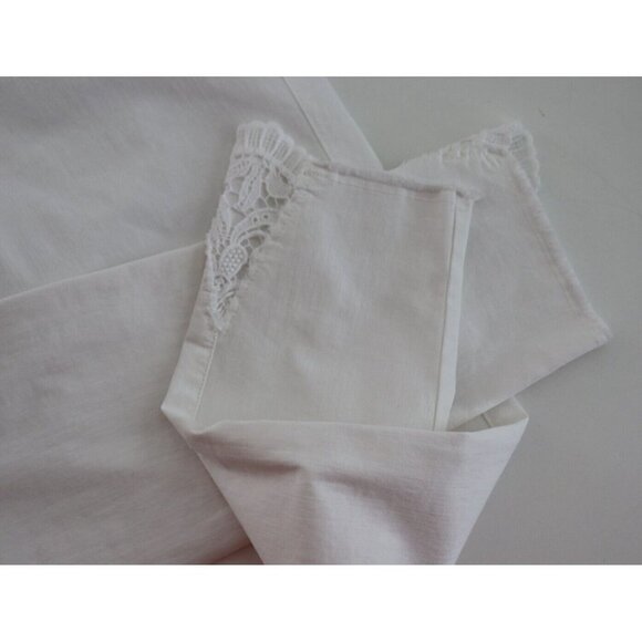 Raffaello Rossi Women's US8 White Nenja 7/8 Lace Jean Stretch Ankle Denim $295 - Picture 2 of 9